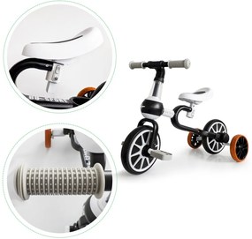 Bicicletă de jogging 4 în 1 cu pedale detașabile și roți laterale negru