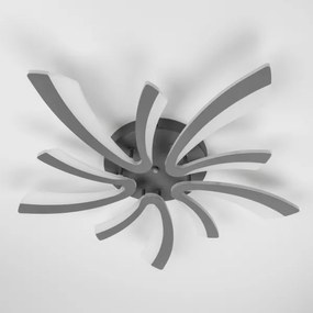 Lustră LED dimabilă aplicată Brilagi TWIST LED/55W/230V 3000-6500K antracit + telecomandă