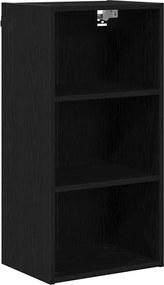 vidaXL Dulap suspendat Stejar Negru 40 x 29,5 x 80 cm Lemn compozit