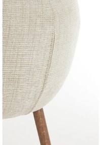 Set de scaune de sufragerie bej cu cotiere 2 buc. tapițat Blaine – Light &amp; Living