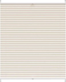 vidaXL Jaluzea plisată, crem, 110x150 cm