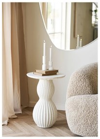 Măsuță auxiliară rotundă din piatră ø 40 cm Newtown – House Nordic