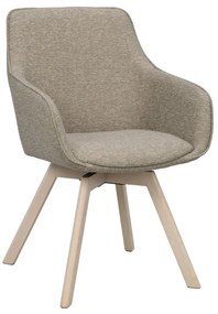 Set de scaune de sufragerie bej 2 buc. tapițat Alison – Rowico