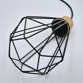 Lustră pe cablu Brilagi WOODY BASKET 1xE27/60W/230V stejar