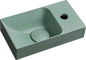 Chiuvetă mică pentru WC verde-mentă din beton 31x17 cm Piccolino – Sapho