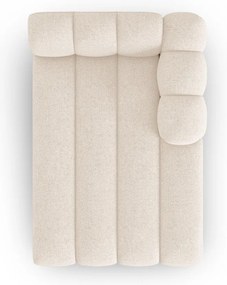 Șezlong crem (cu colț pe partea dreaptă) Lupine – Micadoni Home