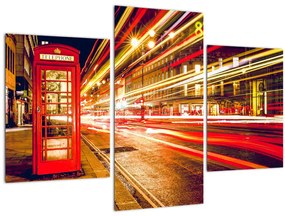 Tablou cu căsuța telefonică roșie din Londra (90x60 cm)