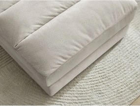 Taburet bej cu tapițerie din catifea Sierra – Bobochic Paris