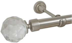 Galerie fara inele KULA CRYSTAL/25 - crom mat (Alege marime: 320 cm)