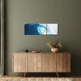 Tablou - Val oceanic (cu ceas) (90x30 cm)