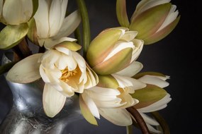 Aranjament floral mare decor festiv design LUX MERCURIO LOTUS H-194cm