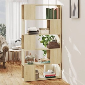 809146 vidaXL Bibliotecă/Separator cameră, stejar Sonoma, 80x24x155 cm, PAL