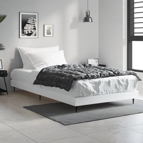 832269 vidaXL Cadru de pat, alb, 90x200 cm, lemn prelucrat