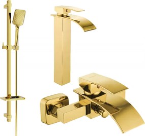 Mexen Aries DQ62 set de baie, auriu - 744813DQ62-50