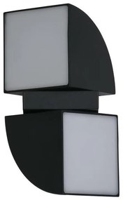 Searchlight 36150BK - Aplică LED de exterior DAKOTA 2xLED/4W/230V IP44