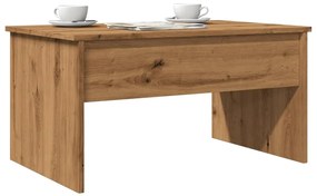 vidaXL Măsuță cafea, stejar artizanal, 80x50,5x41,5 cm, lemn prelucrat