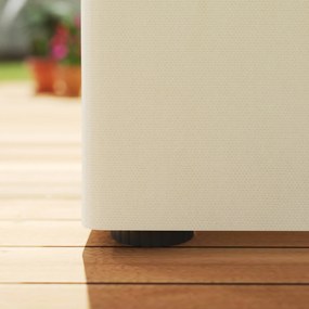 Outsunny Panouri laterale pentru pavilion, 4 panouri laterale pentru pavilion de grădină, cu fermoar, pavilion 3 x 4 m, crem | Aosom Romania