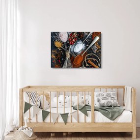 Tablou pe sticlă cu condimente (70x50 cm)