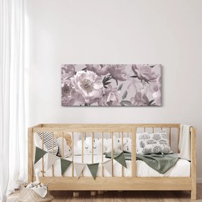 Tablou - Vintage bujorii (120x50 cm)