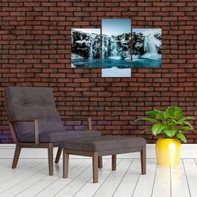 Tablou cu cascade înghețate (90x60 cm)