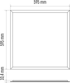 Panou LED de tavan PROFI PLUS LED/40W/230V