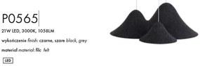Lustra suspendata design modern Bellmond negru