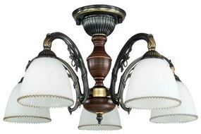 Lustra rustica aplicata cu 5 brate design italian 3800