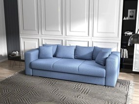 Canapea extensibilă dumonde cu ladă de depozitare si sezut confortabil din spuma high-density, Gloria Enjoy Blue 240x100 cm
