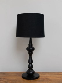 Lampa de masa, cu abajur din bumbac, Fusilli