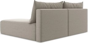 Colțar taupe extensibil/cu spațiu de depozitare cu tapițerie din catifea (cu colț pe partea dreaptă/cu șezlong) Kalena – Makamii