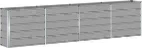 vidaXL Jardinieră Gri deschis 160 x 40 x 75 cm Oțel