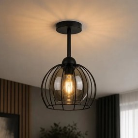 Lustră aplicată SOLO BLACK 1xE27/60W/230V