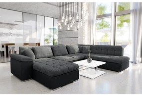Colțar în formă de U Talina cu funcție de dormit (S) (piele ecologică Soft 011 + Majorka 03). 1058580