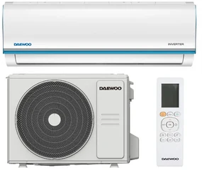 Aparat de aer conditionat inverter Daewoo SAF24M1WR30, 24000 BTU, A++, 60 m², 7 moduri, Wi-Fi, Dezghetare automata, Autocuratare, Timer, Jet Cool/Heat, Alb