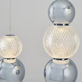 Lustră LED pe cablu CREMONA LED/27W/230V 3000K crom mat