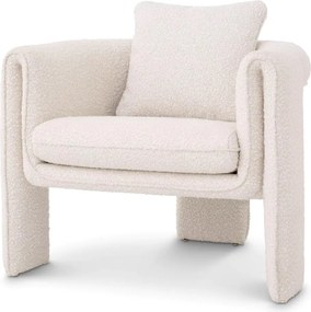 Fotoliu LUX design elegant Toto, Boucle cream