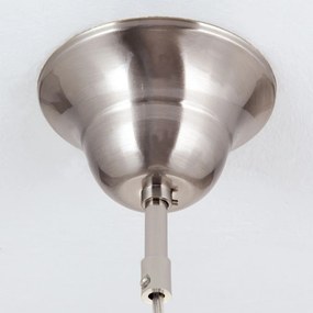 Lustra, Pendul realizat manual ARTDESIGN 30cm, crom satinat/ alb opac