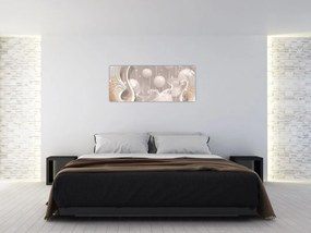 Tablou - Lebede fermecate (120x50 cm)