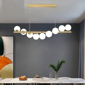 Lustra LED Pendul Elit's Imala, 9Abajururi, bec G9 Gold
