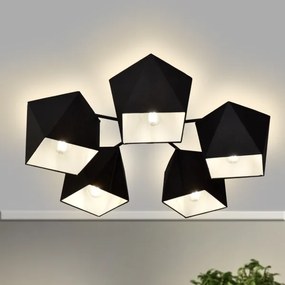 Lustra ADAMANT 5xE27/15W/230V negru