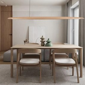 Lustră LED pe cablu LED/26W/230V 4000K 150 cm fag/lemn masiv