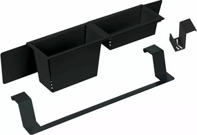 Set accesorii chiuveta Deante Magnetic negru/mat