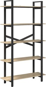 vidaXL Raft pentru cărți Stejar Sonoma 100 x 33,5 x 178 cm