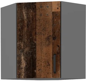 Dulap inferior de bucătărie de colț Oldie 58x58 GN-72 1F (Antracit + Old style). 1049661