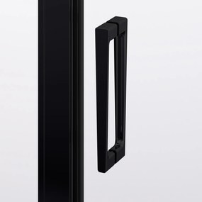 Usa batanta de dus in nisa, 800 mm, negru mat, Ronal Divera 800 mm, Negru mat