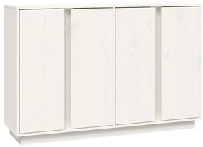 814495 vidaXL Servantă, alb, 120x35x80 cm, lemn masiv de pin