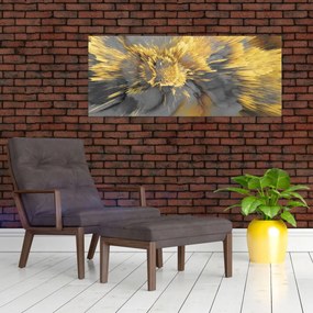 Tablou - Expansiunea aurului (120x50 cm)