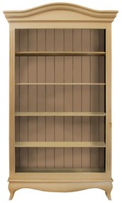 Biblioteca Henriette din lemn crem 117x35x205 cm