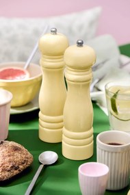 IB Laursen Set de 2 rasnite din lemn galben deschis pentru sare si piper LIGHT YELLOW