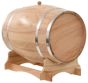 Butoi de vin cu robinet, 35 L, lemn masiv de pin 35 l